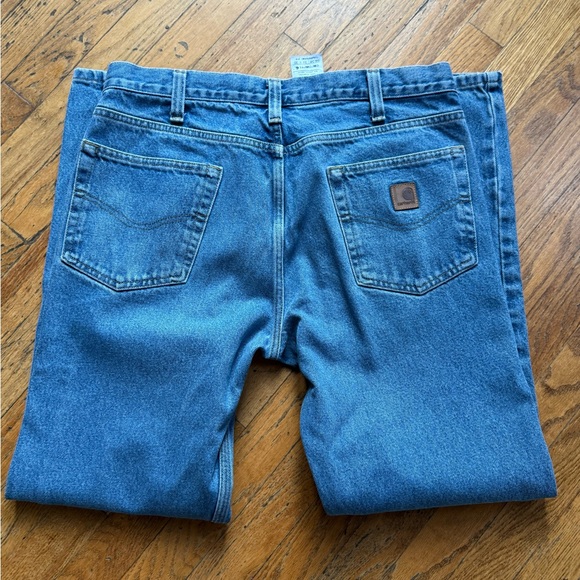 Carhart Mens Classic Blue Denim Jeans size: 34x 32 - Picture 4 of 4